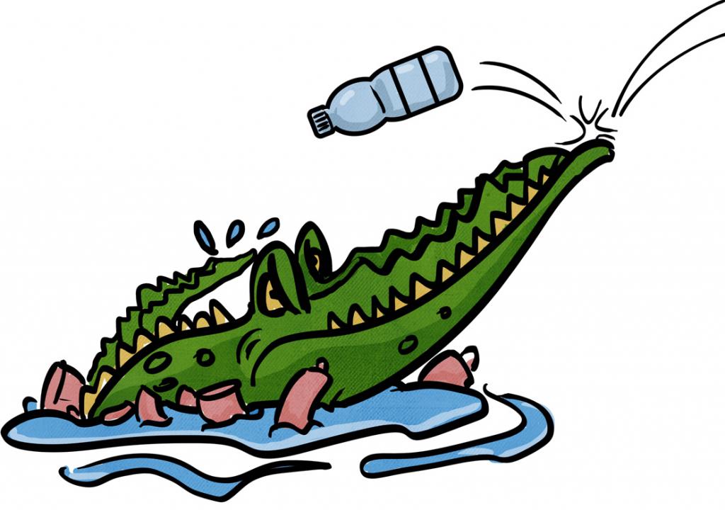 Magar, the Crocodile, Cleans His River Home