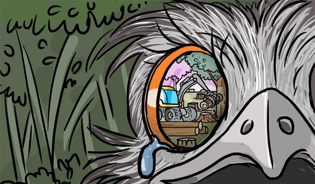 Max, the Emu’s Warning