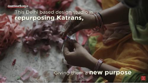 Upcycling Cloth Waste into High Fashion through Traditional Indian Handloom