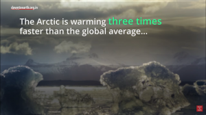 The Arctic is warming three times faster than the global average